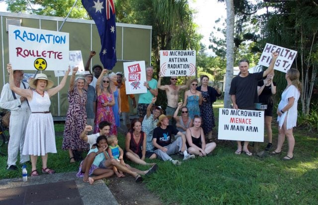 Not convinced of the safety regulations, Main Arm residents want a halt to a planned NBN tower in the village. Photo supplied