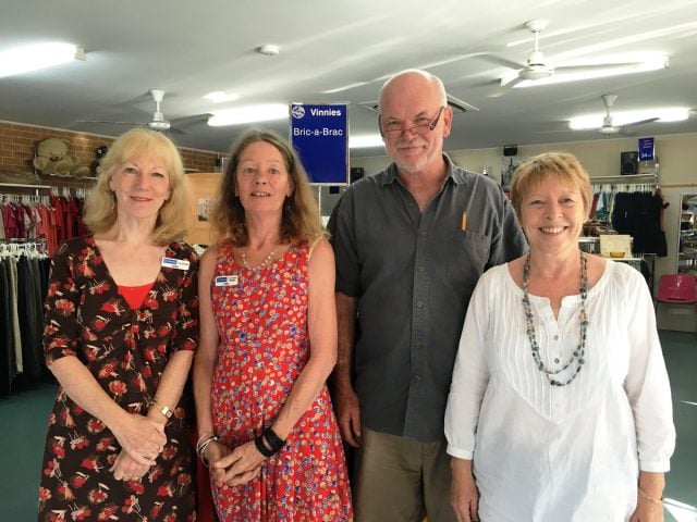 Volunteers at Vinnies' Byron Bay Store. Photo supplied