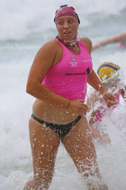 Caitlin Callahan (Byron SLSC) finished 2nd in the U/19 Ironwoman event at the Championships. Photo contributed