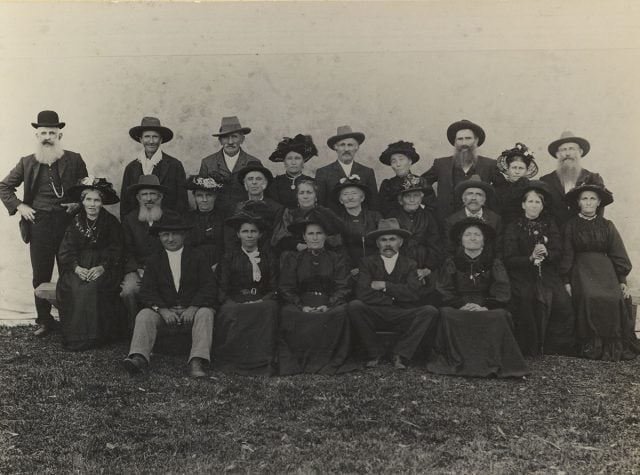 New Italy Pioneers. Some of the members of the surviving families in 1890. Photo supplied.