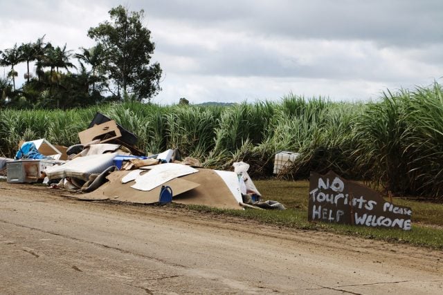 Please remember skip bins are for flood debris for affected residents only. Photo Tweed Shire Council