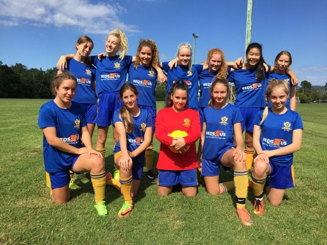 The MBVFC U/16 girls team in their new strip were winners last weekend. Photo supplied