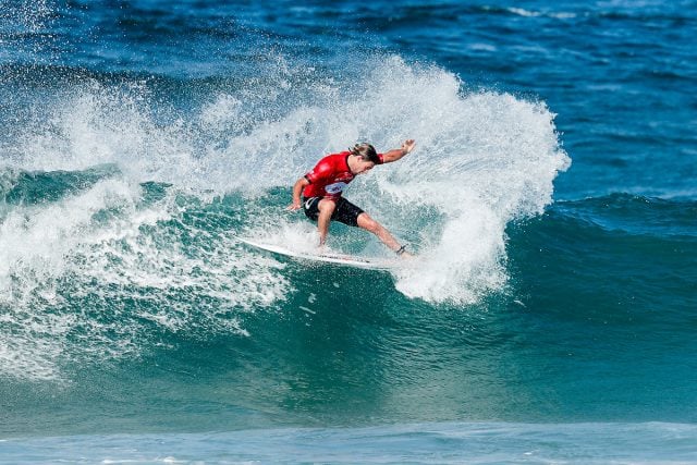 Wilkinson having fun in Rio. Photo WSL/Poulenott