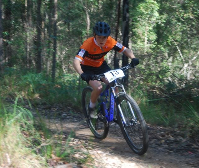 Darcy putting his new bike to the test. Photo supplied