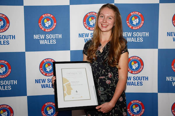 Matilda Shirley was named Junior female lifesaver of the year. (supplied)