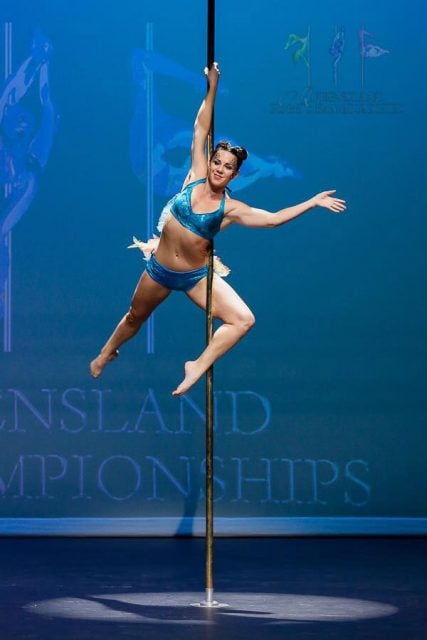 Christine during her Championship routine. Photo supplied