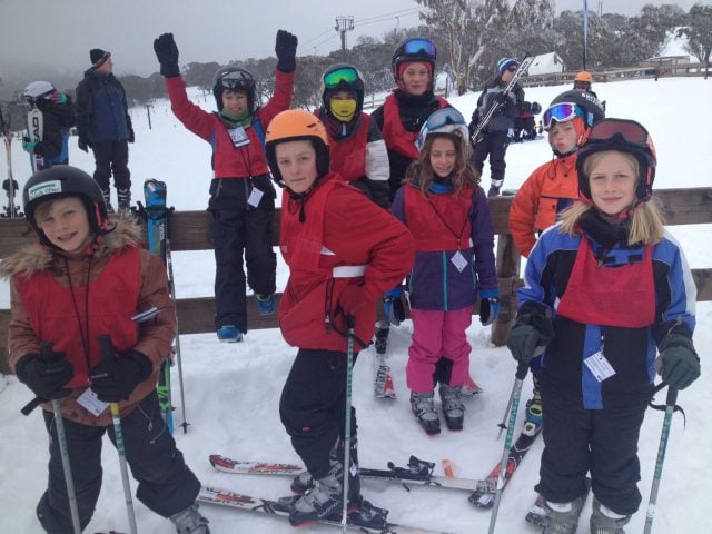 Snow fun with kids from The Pocket, Goonengerry, Main Arm and Durrumbul. Photo supplied.