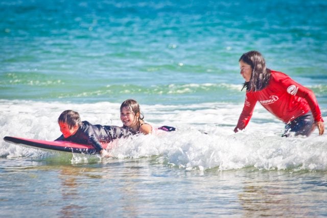 Pauline volunteers with the Byron Bay indigenous surf school Burra Jurra and is a member of the Lennox All Girls club. Photo Tree Faerie.