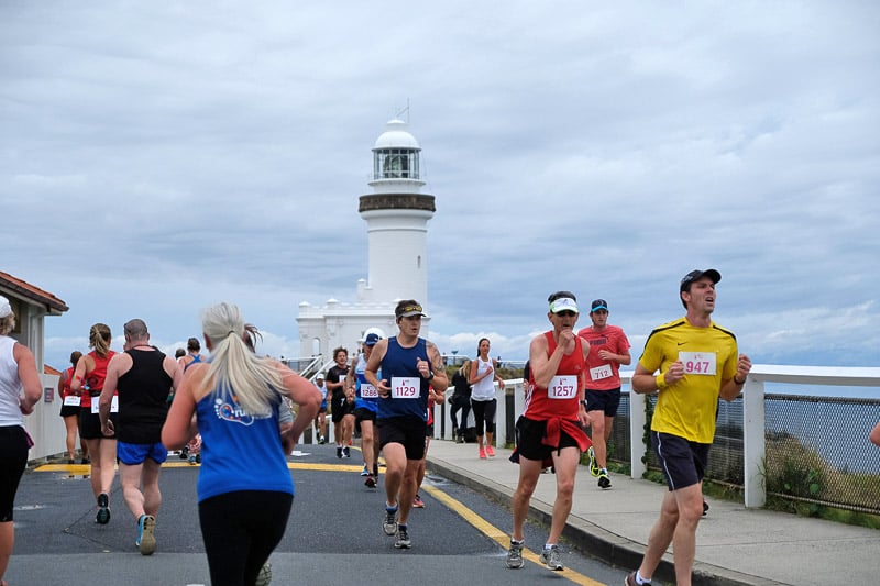 Competitors get ready for the 2017 Byron Bay Lighthouse Run The Echo