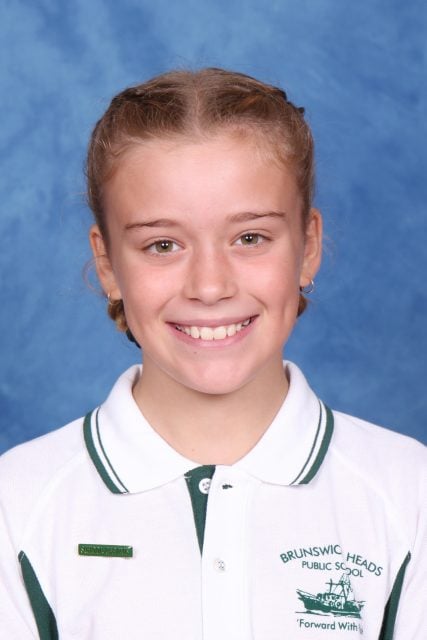 Ruby Dokmanovic from Brunswick Heads Public School is speaking on multiculturalism in our society at tomorrow's state finals. Photo supplied. 