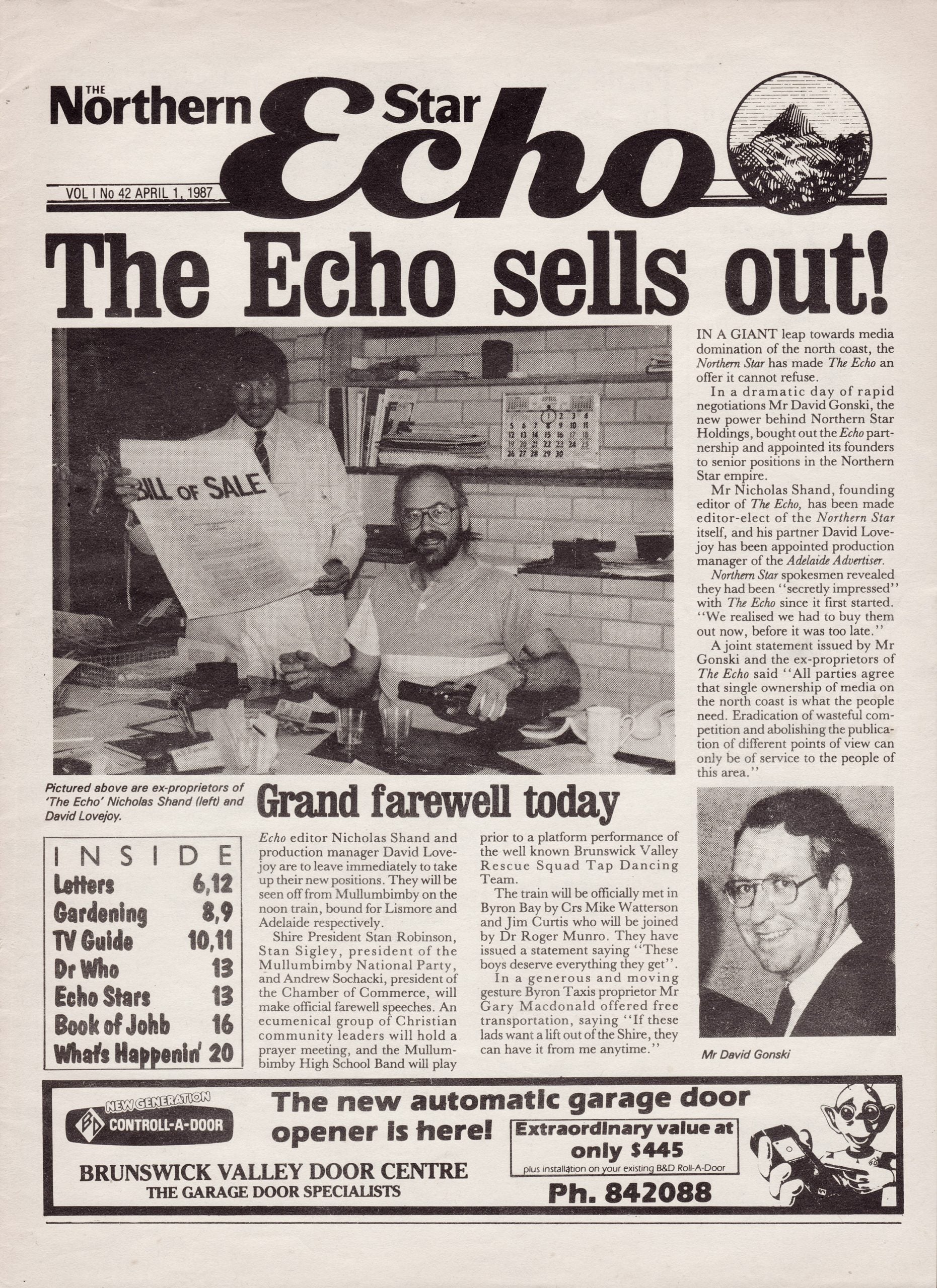 Printers and politicians: The Echo gives voice to the community