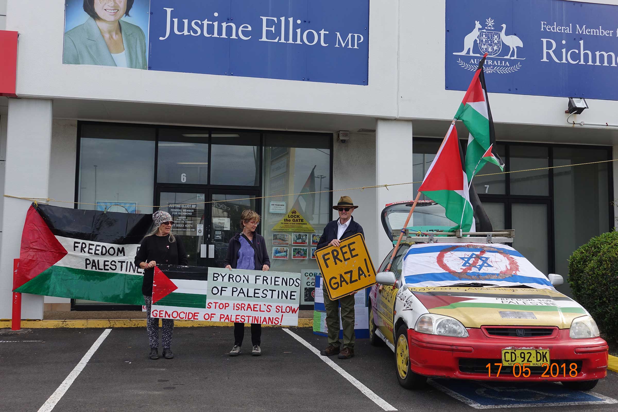 Palestinian activist objects to Ballina News Daily coverage