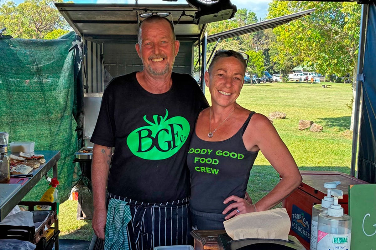 Thoroughly, Bloody Good Food at Byron Farmers Market