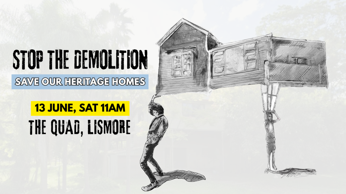 Stop the demolition poster