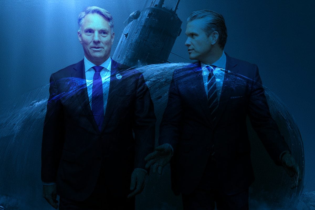 Hegseth and Marles at the bottom of the ocean